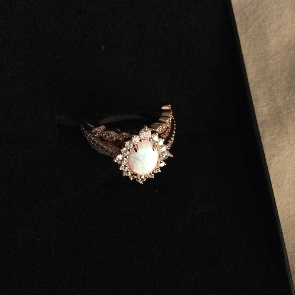 Stackable Opal fashion ring